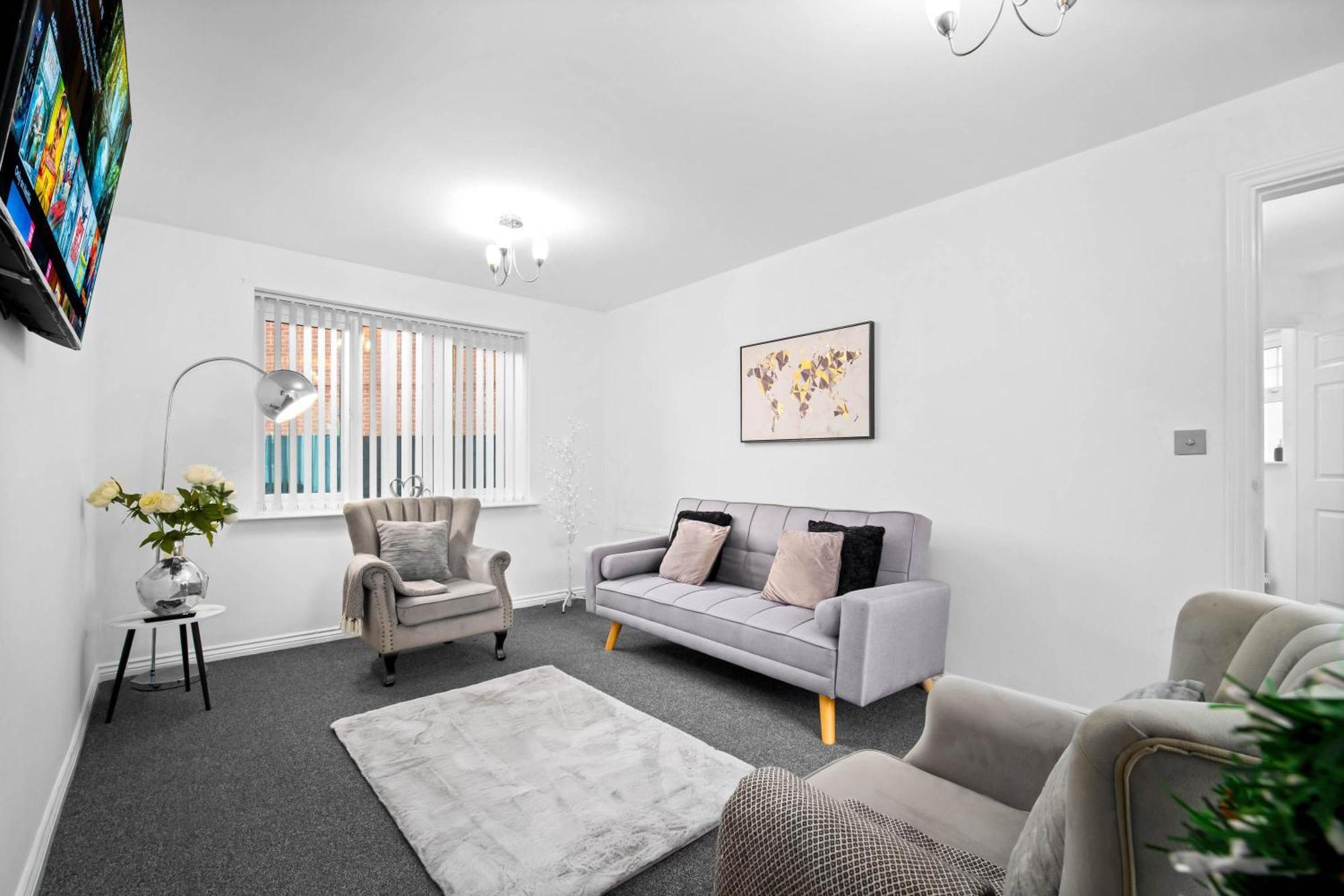 Harmony House 3 Bedroom New Build For Families, Contractors, Black Country Museum Sleeps 6 Tipton Bagian luar foto